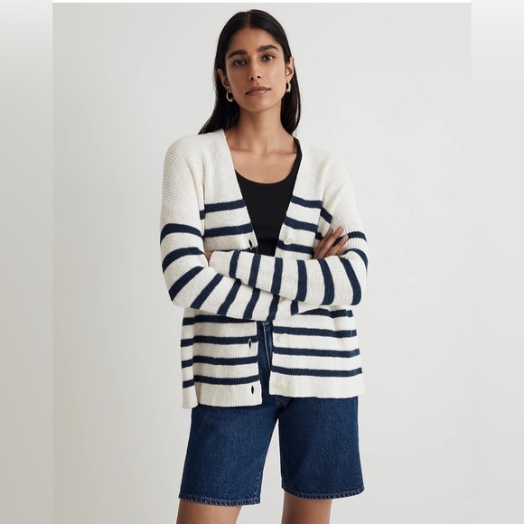 Madewell V-Neck Button-Front Long Cardigan Sweater size M - Picture 1 of 8